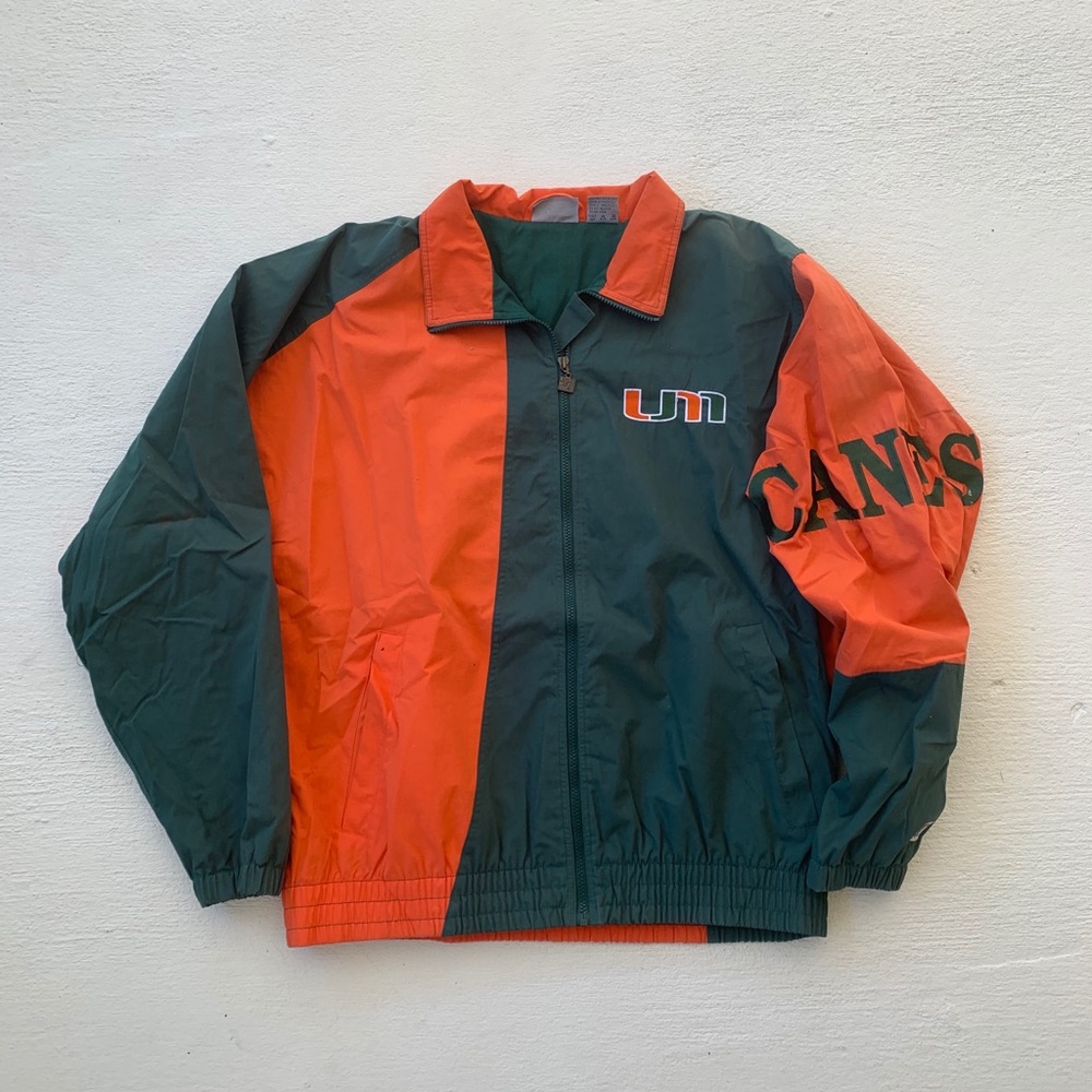 Vintage 90s Miami Hurricanes Colorblock Jacket